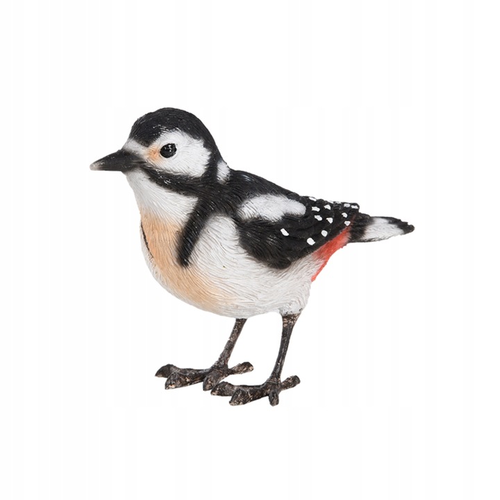 Figurka ptak dzięcioł duży ogrodowa z żywicy UV mrozoodporna