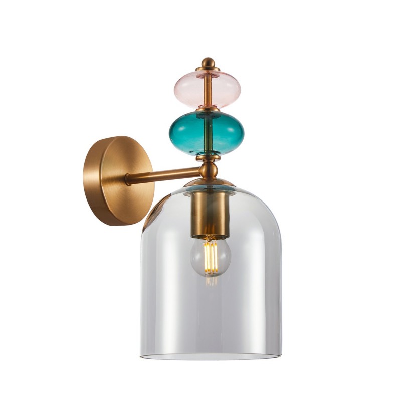 Italux Busco Kinkiet WL-30263-1B-BRO-SG Złoty