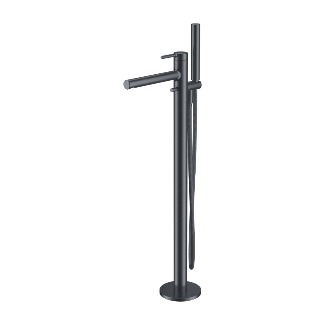 Excellent PI bateria wannowa wolnostojąca, grafit szczotkowany