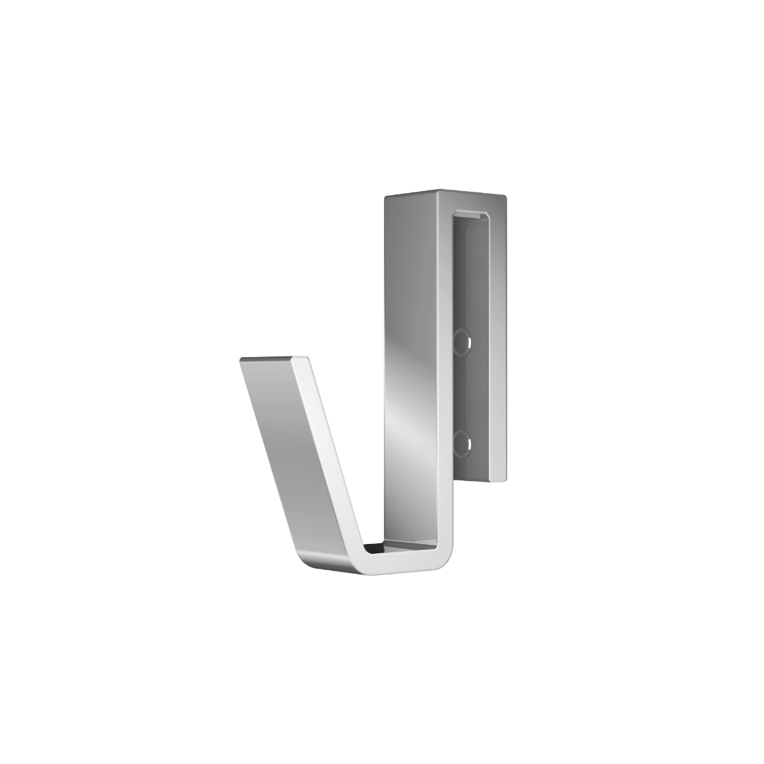 Excellent Haczyk do mocowania na szybie o grubości 6-10 mm, chrom