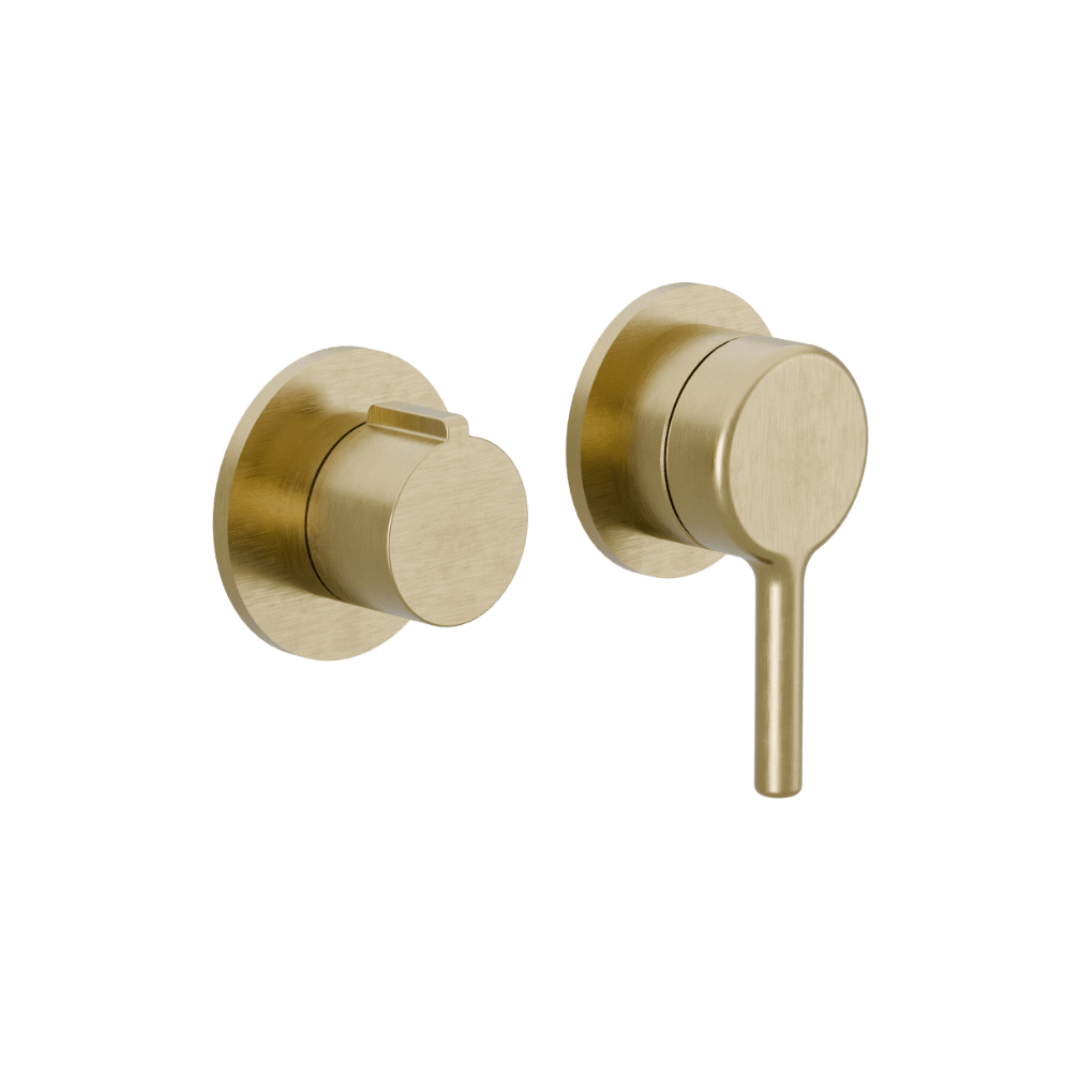 Excellent PI Bateria wannowo-prysznicowa podtynkowa, złoty szczotkowany