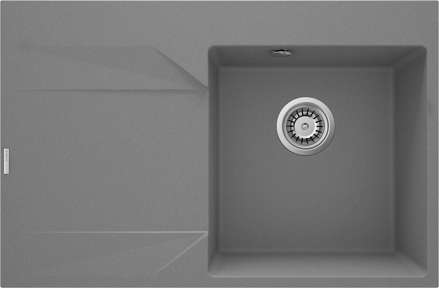 Deante Zlewozmywak granitowy 1-komorowy Evora szary metalik ZQJ_S11L