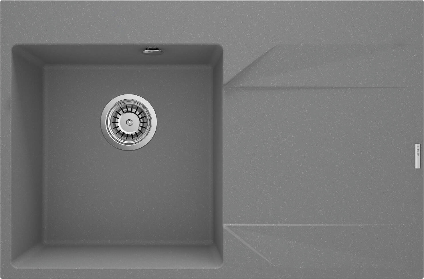 Deante Zlewozmywak granitowy 1-komorowy Evora szary metalik ZQJ_S11P