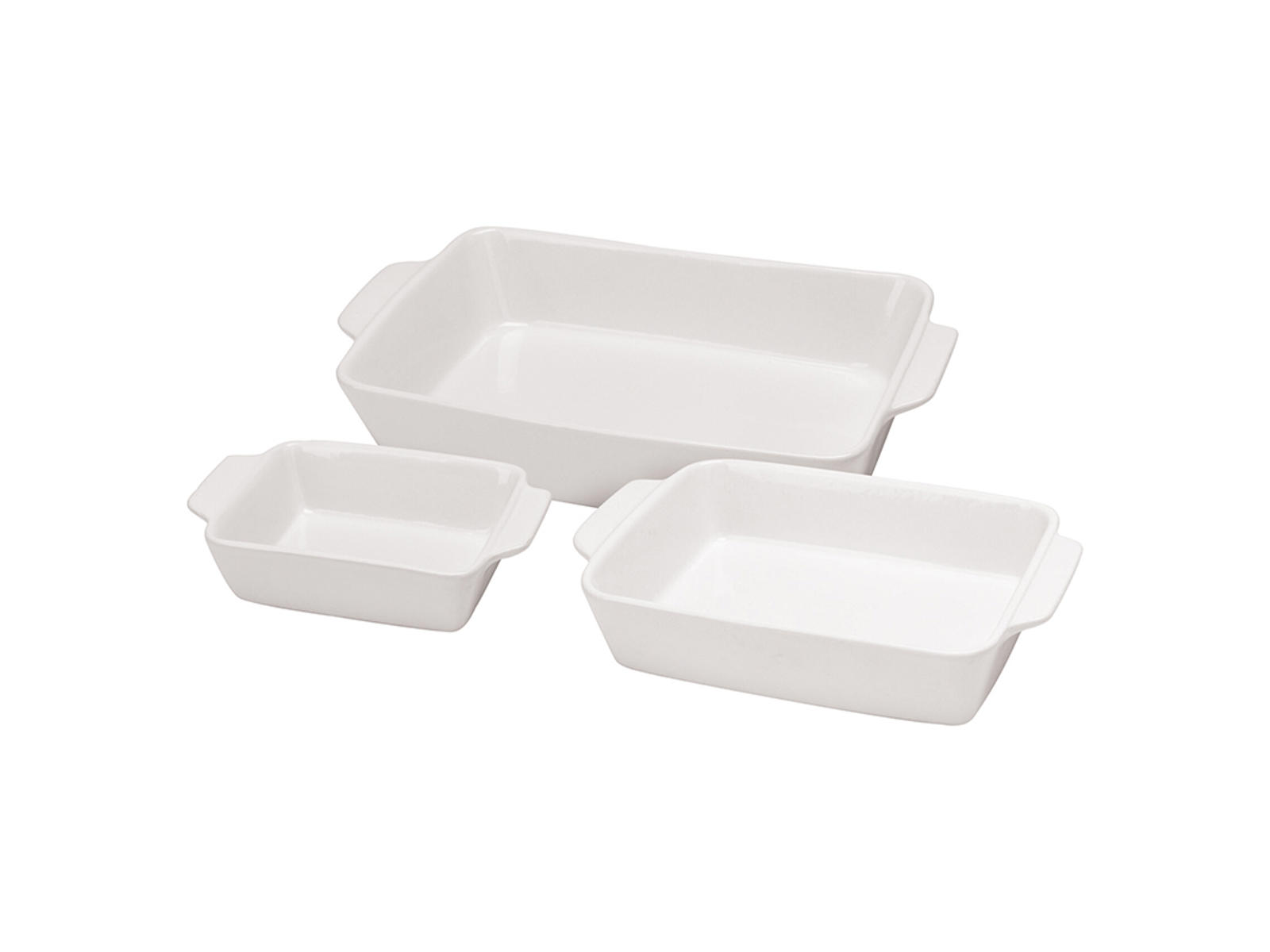 Zestaw 3 Porcelanowych Pojemników Fade - Mały, Mśredni, Duży