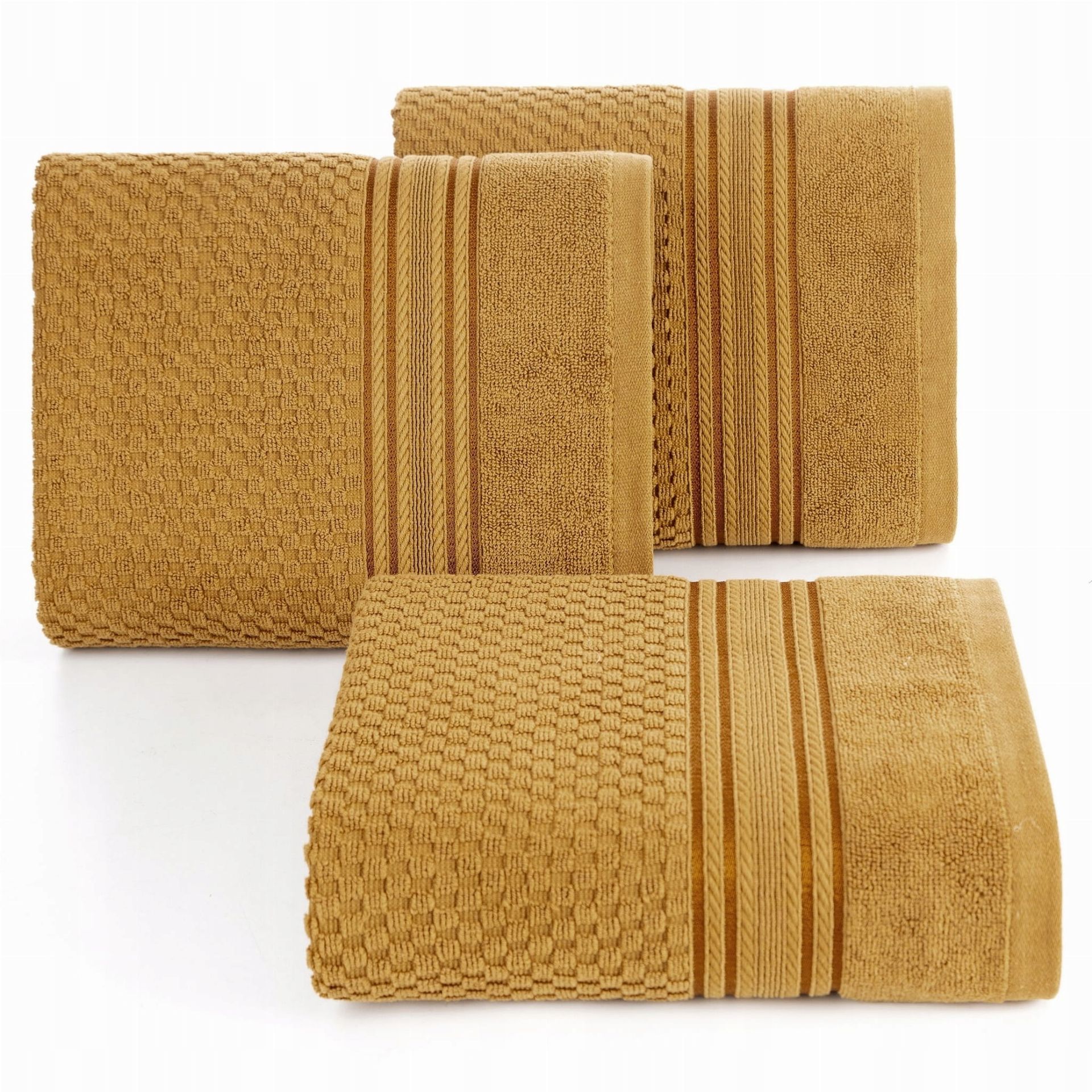 Ręcznik Frotte 50x90 Eurofirany DAVOS miodowy 500gsm Kąpielowy Puszysty