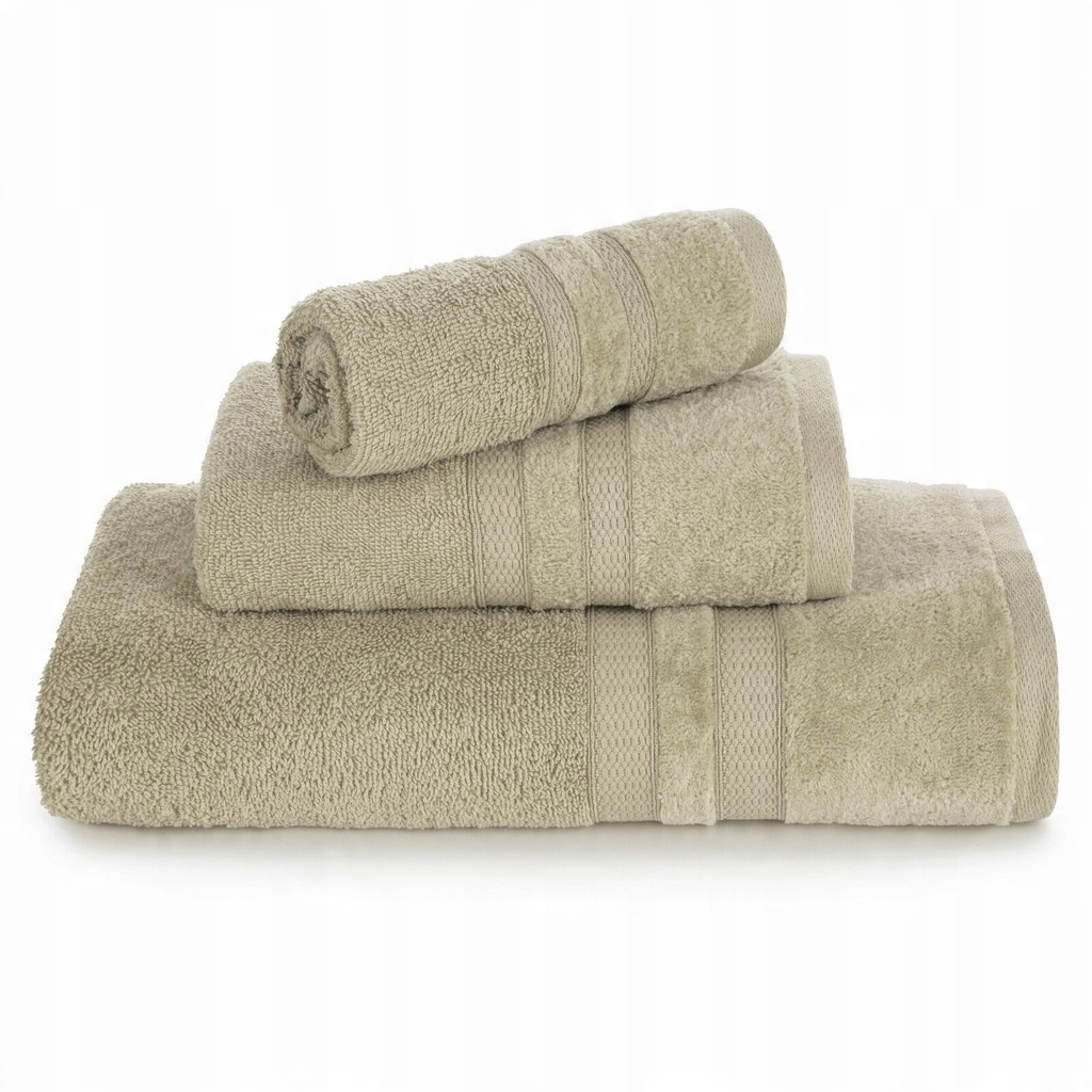 Ręcznik bawełniany PORTO 50x90 Eurofirany jasnobeżowy puszysty i chłonny