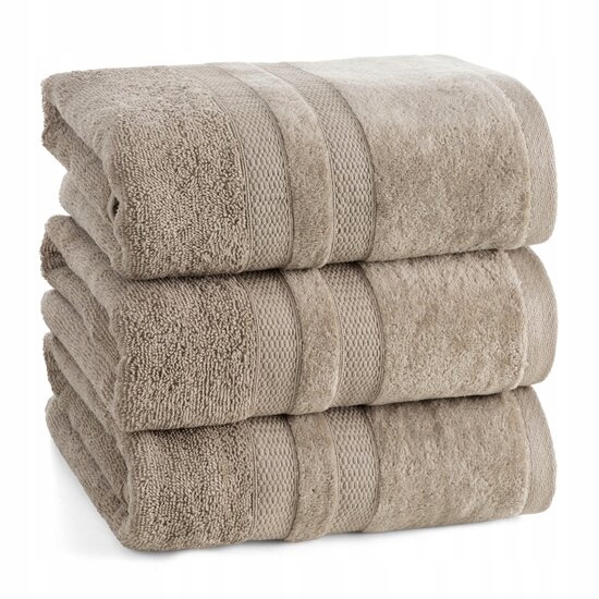 Ręcznik bawełniany PORTO 50x90 Eurofirany beżowy puszysty