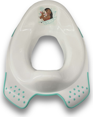 Nakładka sedesowa dziecięca Moana antypoślizgowa biała mięta Keeeper
