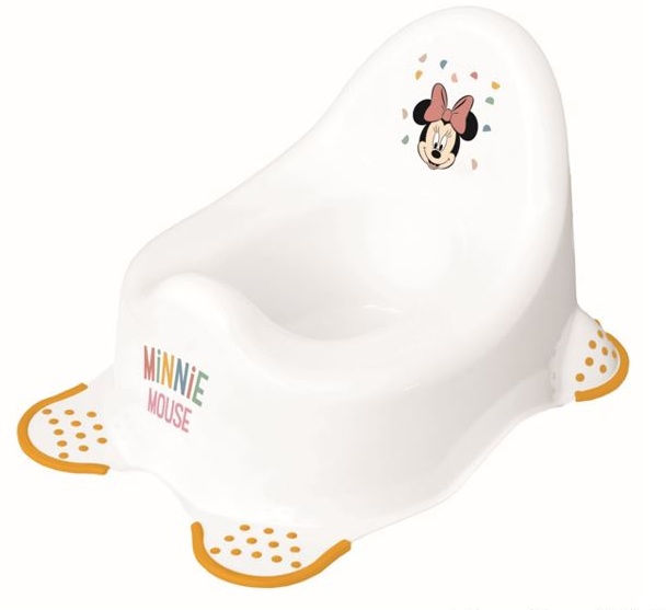 Nocnik dziecięcy antypoślizgowy Minnie Mouse biały żółty Keeeper