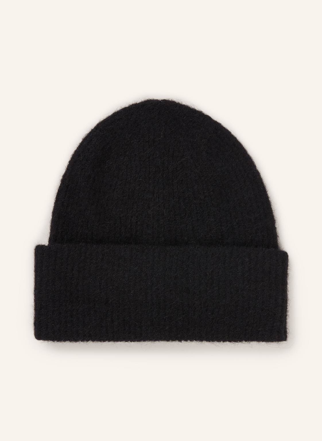 Samsøe Samsøe Czapka Nor Z Dodatkiem Alpaki schwarz