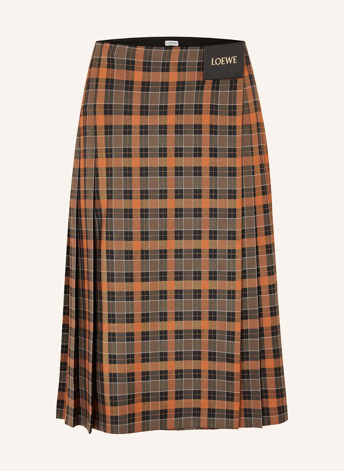 Loewe Plisowana Spódnica W Stylu Kopertowym orange