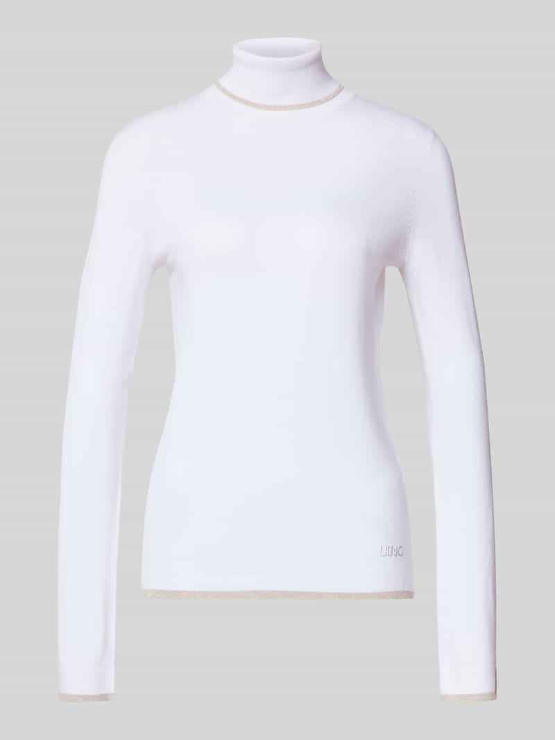 Sweter z dzianiny ze stójką