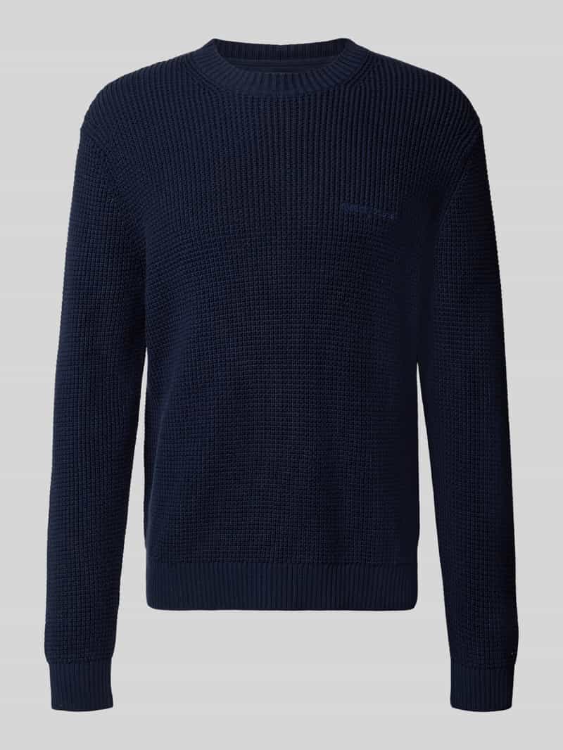 Sweter z dzianiny o kroju regular fit z czystej bawełny