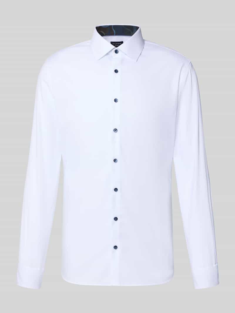 Koszula biznesowa o kroju Super Slim Fit z kołnierzykiem typu kent