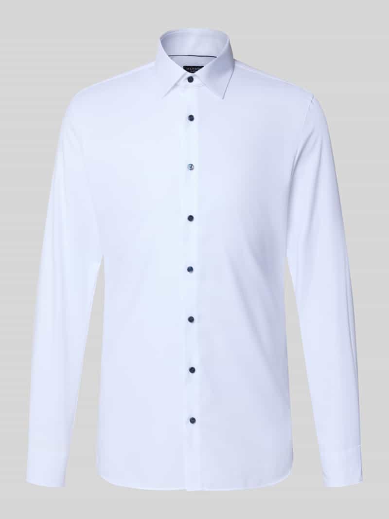 Koszula biznesowa o kroju Super Slim Fit z kołnierzykiem typu kent