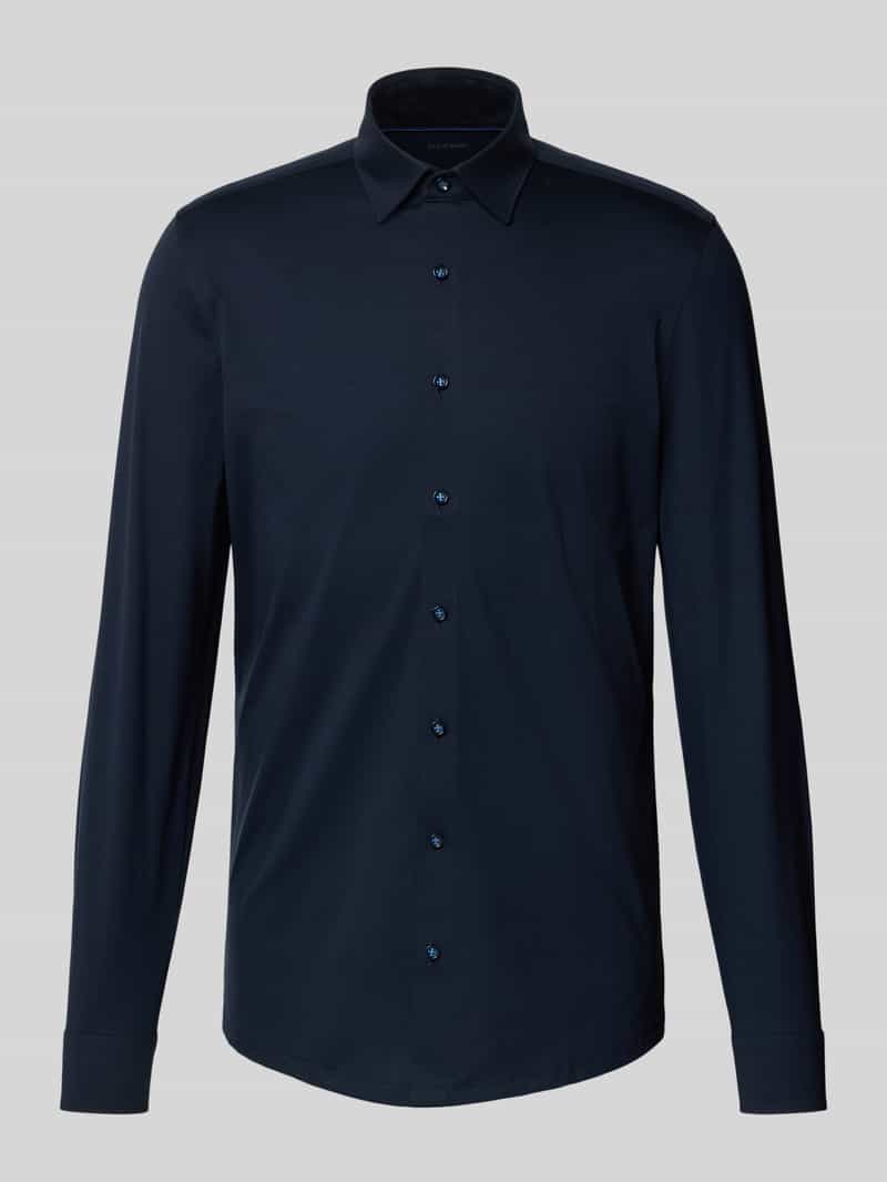 Koszula biznesowa o kroju super slim fit z kołnierzykiem typu kent