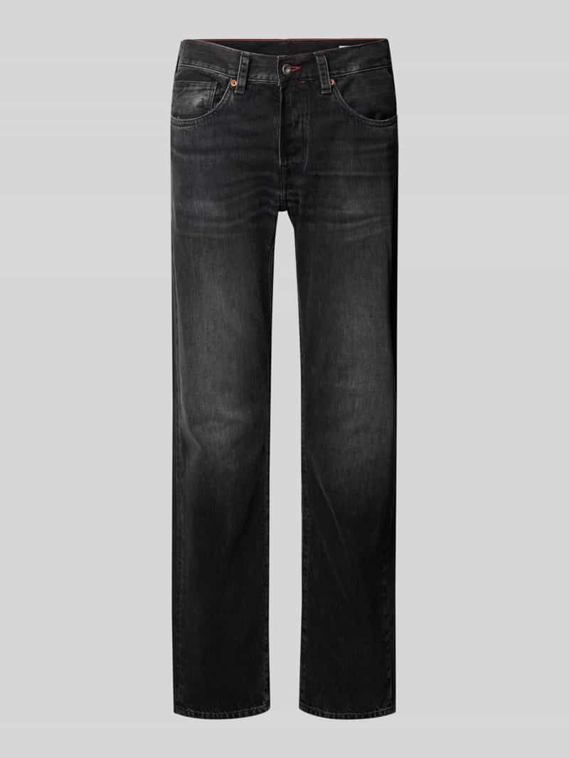 Jeansy o kroju regular fit z 5 kieszeniami model ‘DERRYCK’