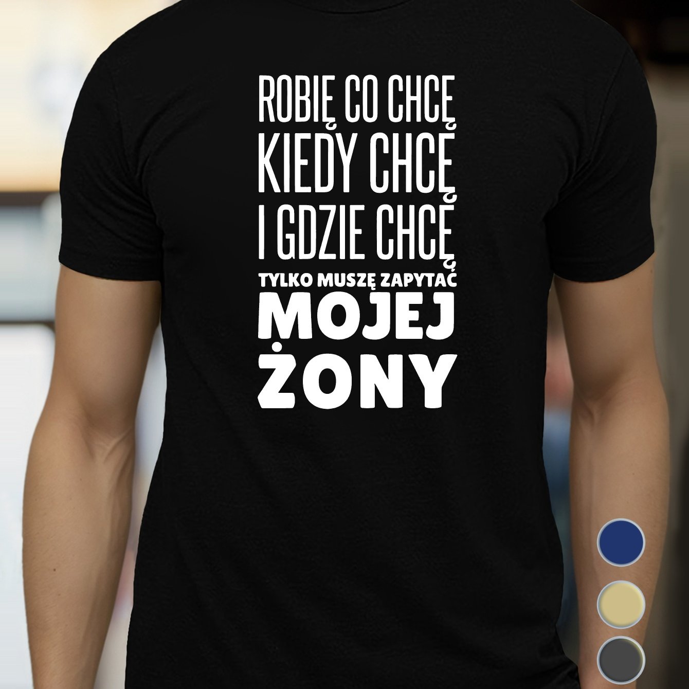 TEMU Zabawna Polska Męska Koszulka z Krótkim Rękawem i Grafiką - Odważny Tekst w Języku Polskim, Geometryczny Nadruk, Lekki Letni Casualowy T-shirt,