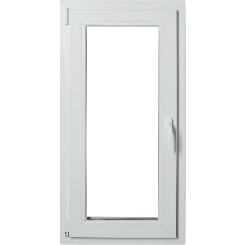 Okno PCV 3-szybowe fasadowe MD85 O11 białe 565x1135 mm rozwierno-uchylne lewe