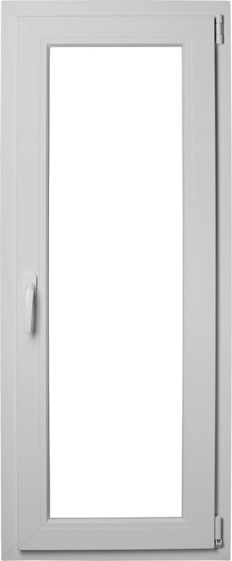 Okno PCV 3-szybowe fasadowe MD85 O26 białe 565x1435 mm rozwierno-uchylne prawe