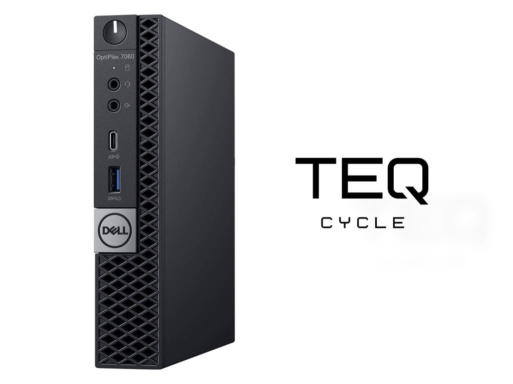 Teqcycle Dell Optiplex 7060 Micro Intel® Core™ i5 i5-8500T 16 GB DDR4-SDRAM 256 GB SSD Windows 11 Pro MFF Mini PC Czarny TD7060ML16B