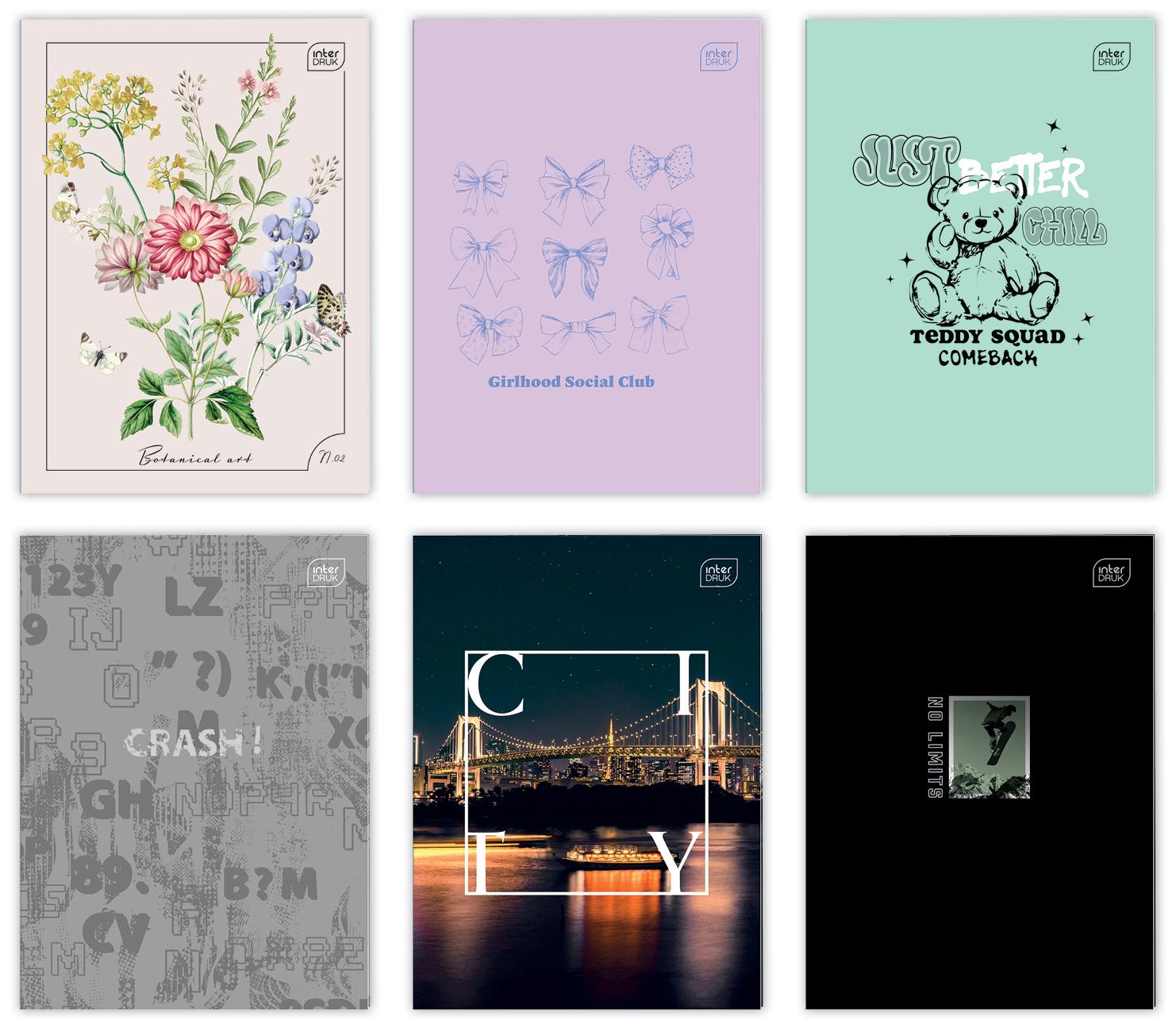 Interdruk Zeszyt A4 M 70g Uv kratka 60 kartek