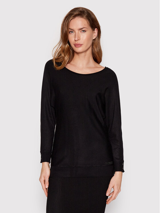 Guess Sweter Adele W2YR34 Z2V62 Czarny Regular Fit