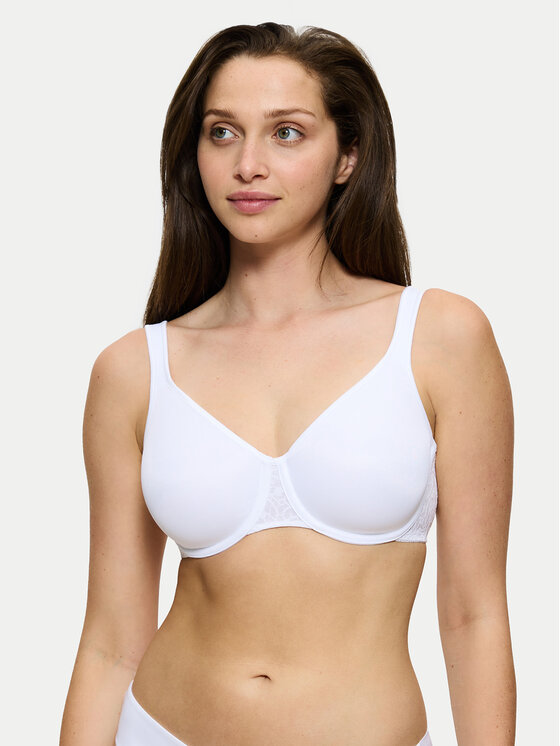 Triumph Biustonosz z fiszbiną Comfort Minimizer 10166827 Biały