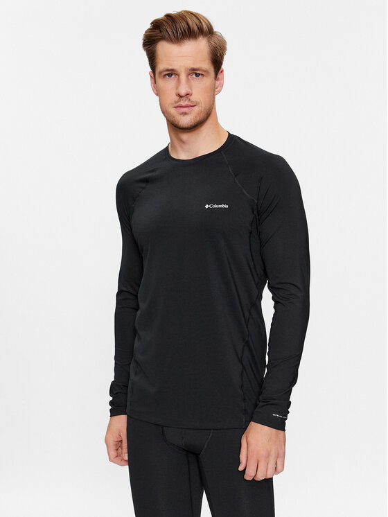 Columbia Bielizna termoaktywna górna Midweight Stretch Long Sleeve Top Czarny Regular Fit