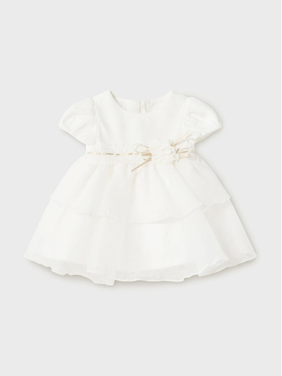 Mayoral Sukienka elegancka 2.857 Écru Regular Fit