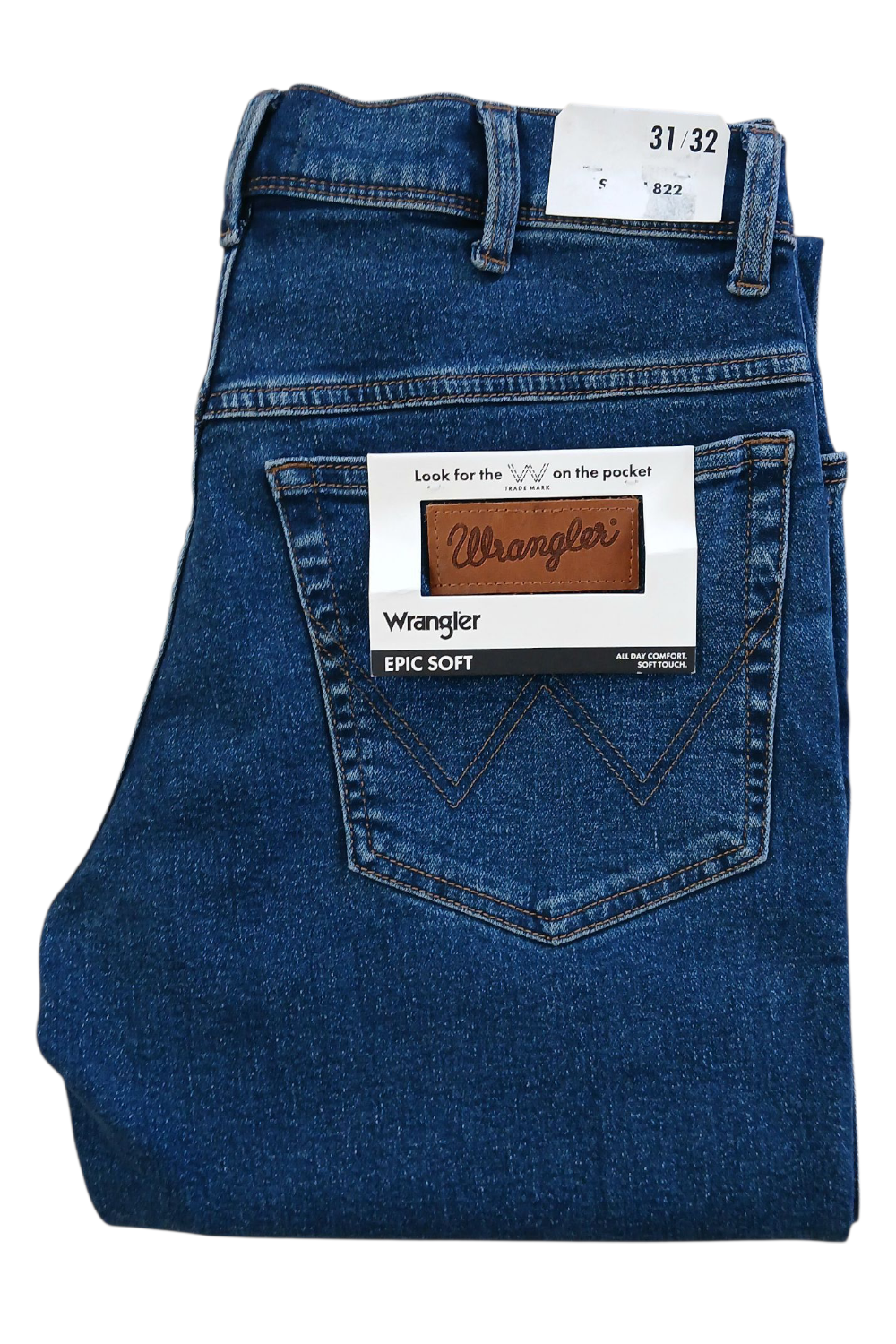 WRANGLER TEXAS SLIM 822 MIDNIGHT SHADOW JEANSY MĘSKIE sec