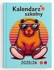 Kalendarz 2025/2026 A5 tygodniowy szkolny Kapibara
