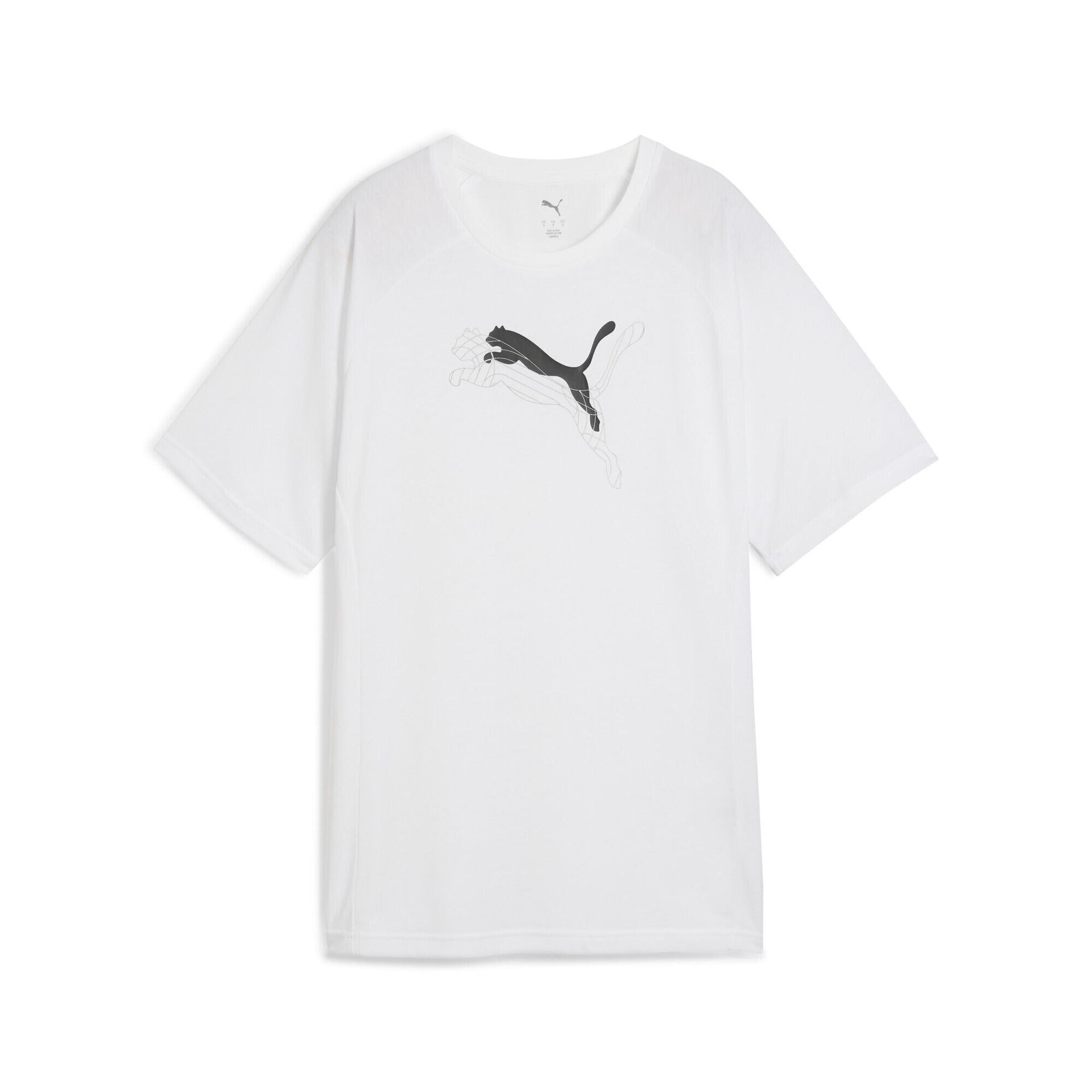 Damska koszulka Evostripe o luźnym kroju z grafiką PUMA White