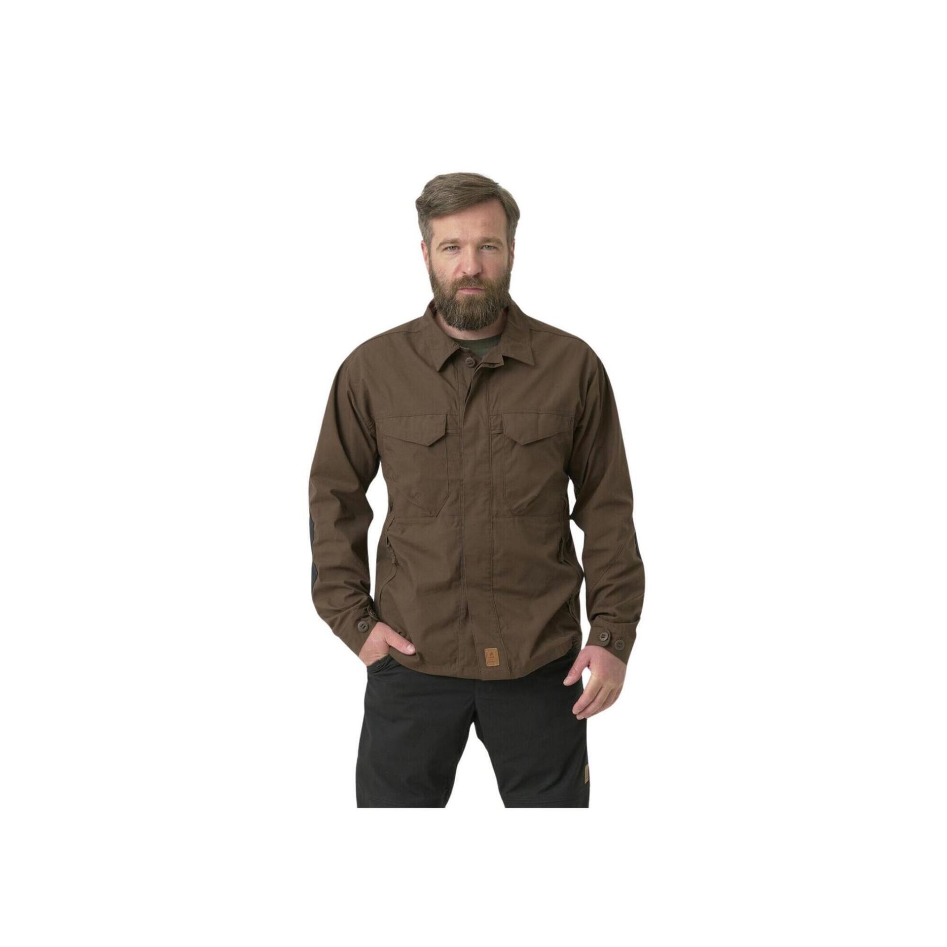 Koszula Helikon-Tex WOODSMAN - Brązowa / Czarna