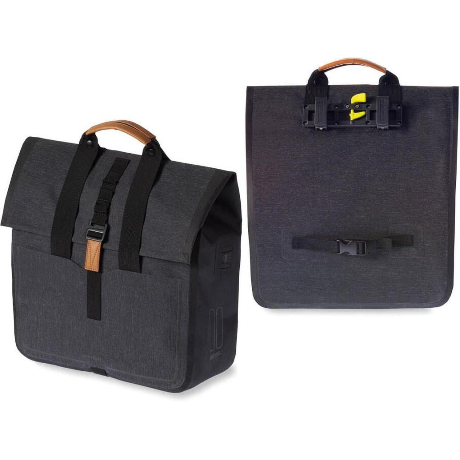 Basil Urban Dry Shopper Wodoodporna torba na koło, szary, 20 l BAS17658