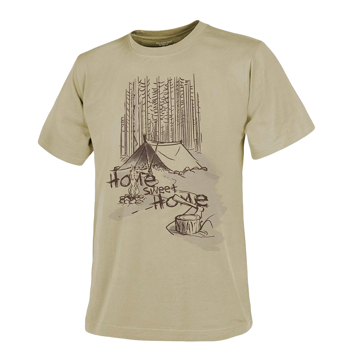 Helikon tex T-Shirt (Home Sweet Home) - Cotton - Beżowy - XL/Regular (TS-HSH-CO-13-B06) HE.TS-HSH-CO-13-B06