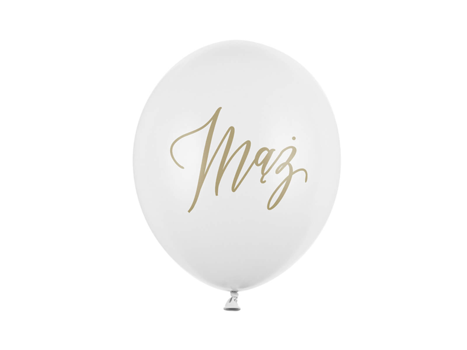 Balon lateksowy z nadrukiem weselnym Mąż - 30 cm - 5 szt.