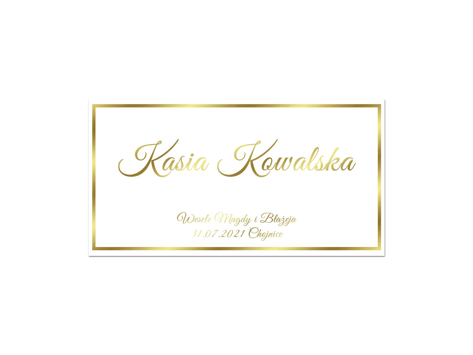 Winietki personalizowane z klamerkami na kieliszki - 30 szt.