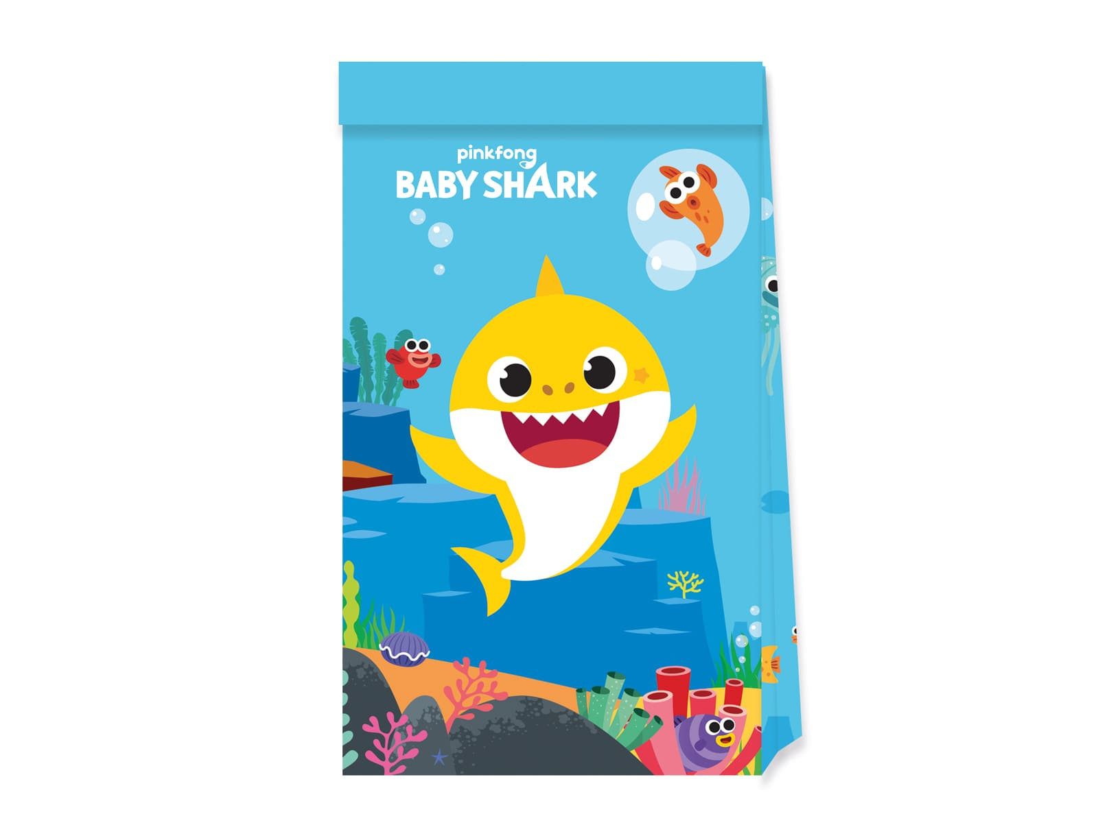 Prezentowe torebki urodzinowe Baby Shark - 4 szt.