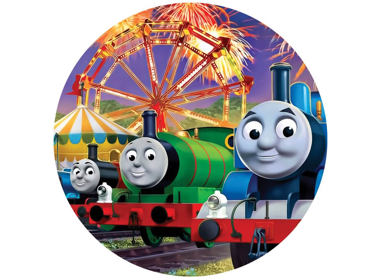 Dekoracyjny opłatek tortowy Tomek i Przyjaciele - 20 cm