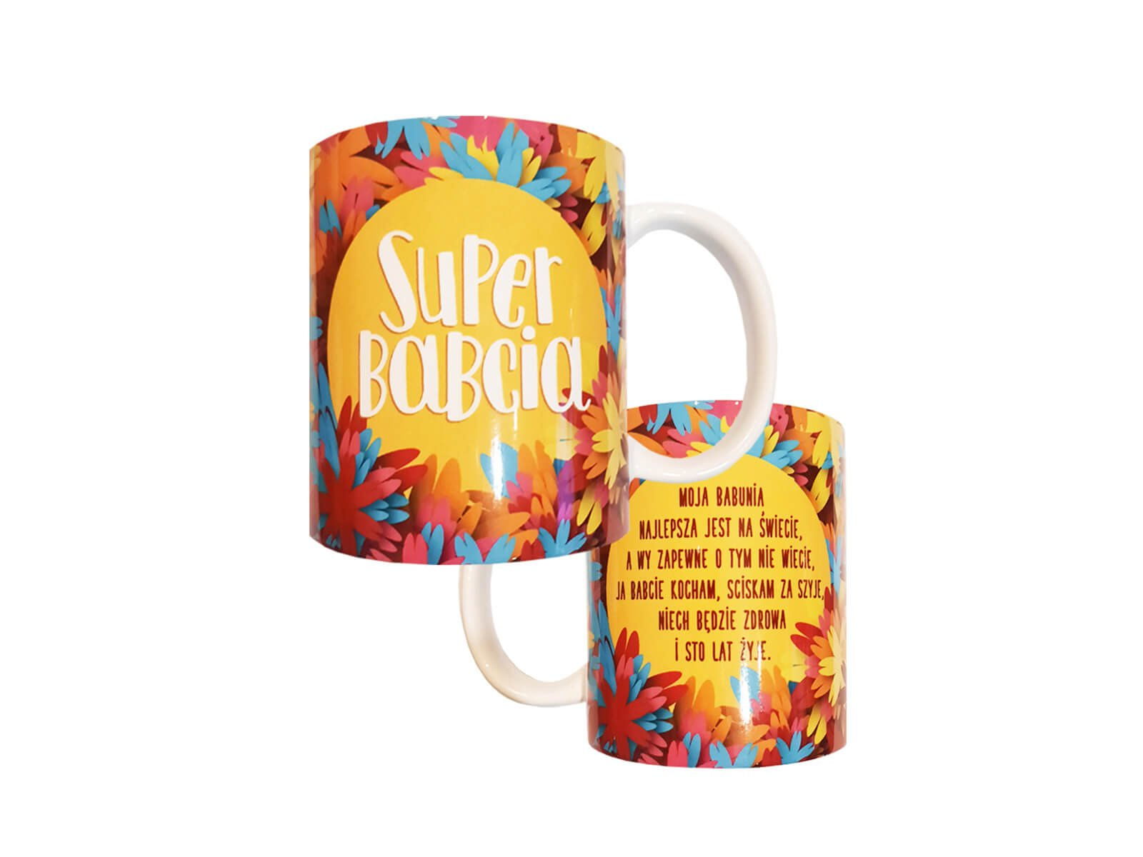 Kubek z napisem Super Babcia