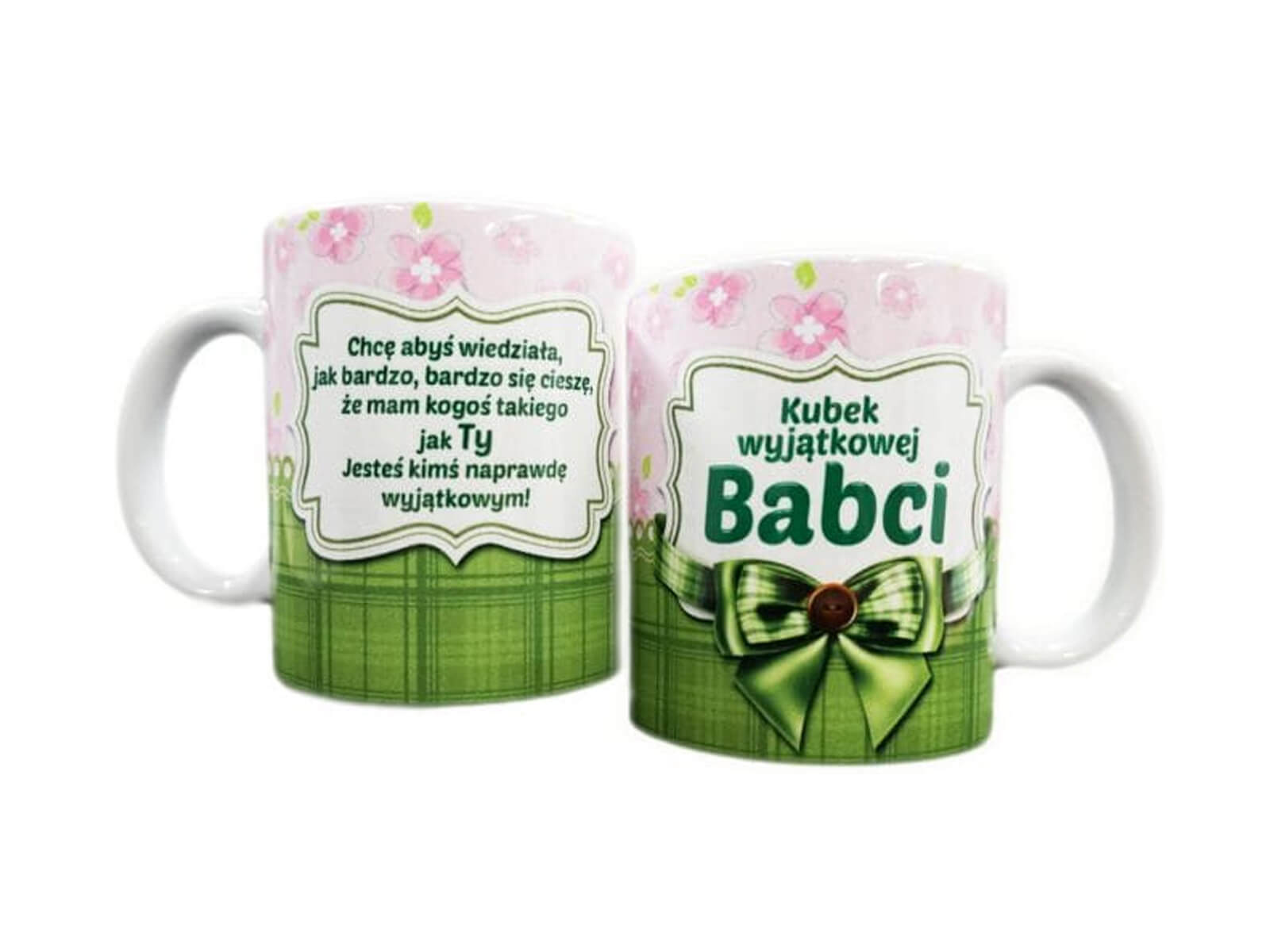 Kubek z napisem Kubek wyjątkowej Babci