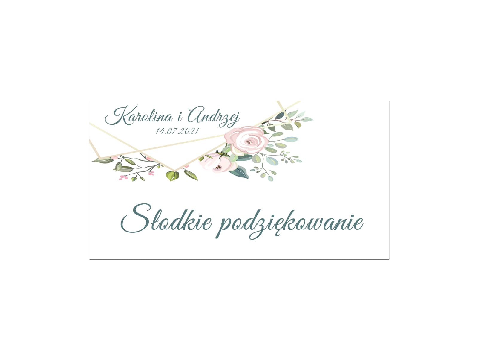 Naklejki personalizowane na pudełka na ciasto - 30 szt.