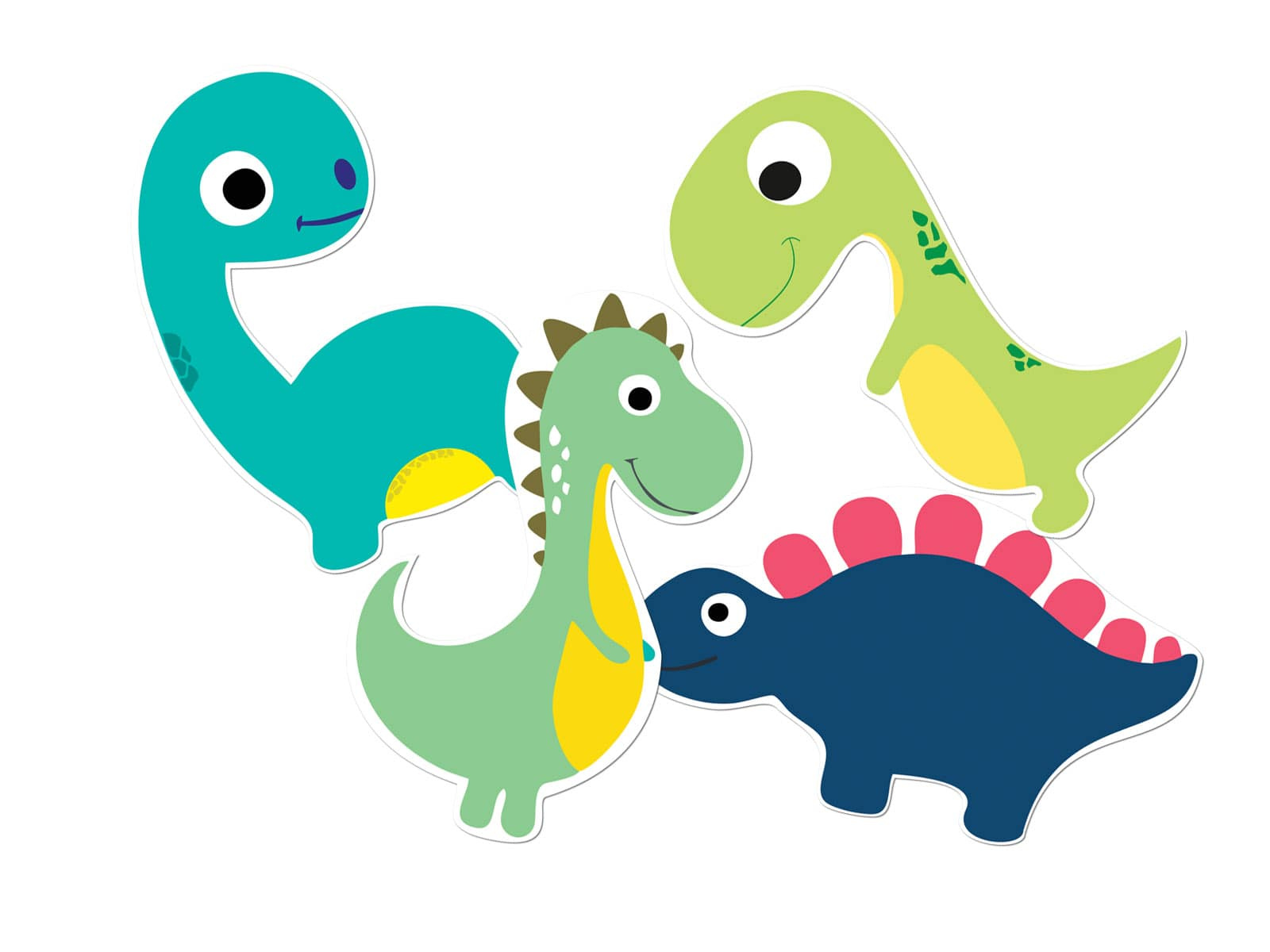 top Dekoracja dwustronna Wesołe Dinozaury - 12 szt.