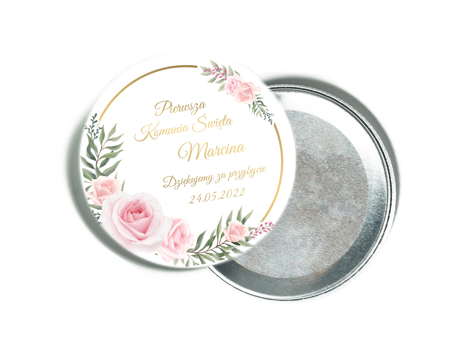 Personalizowane podziękowanie z magnesem na I Komunię Świętą - 12 szt.