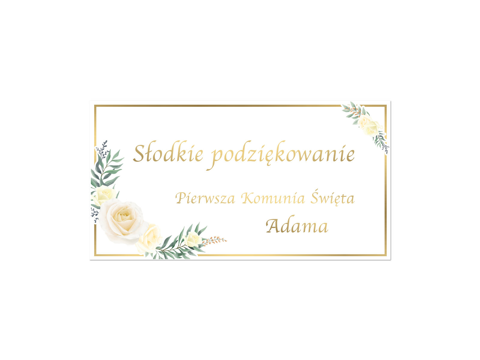Naklejki personalizowane na pudełka na ciasto - 30 szt.