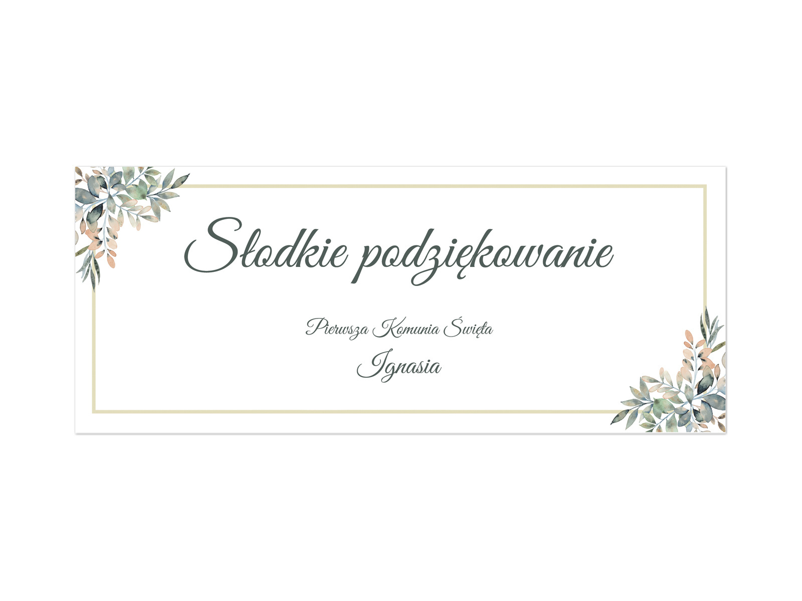 Naklejki personalizowane na pudełka na ciasto - 8 szt.