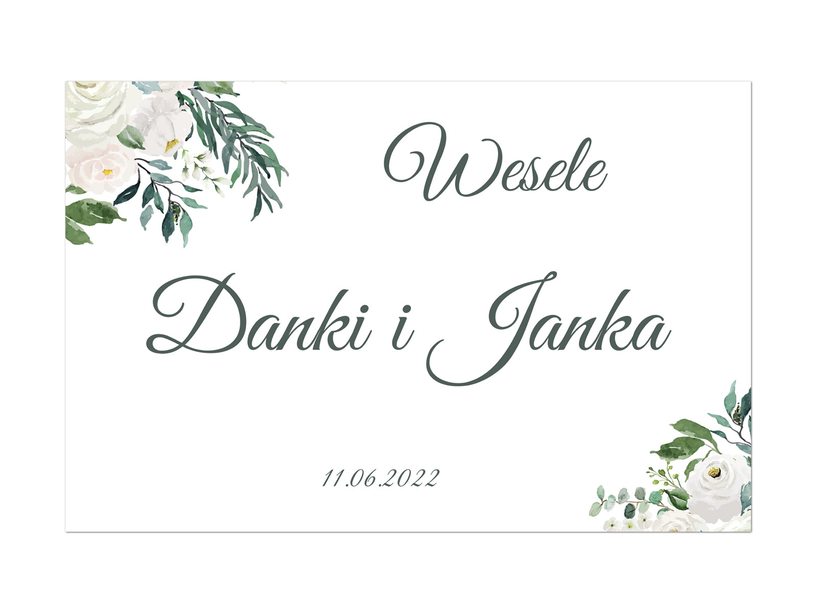 Plakat Weselny personalizowany - 90x60 cm