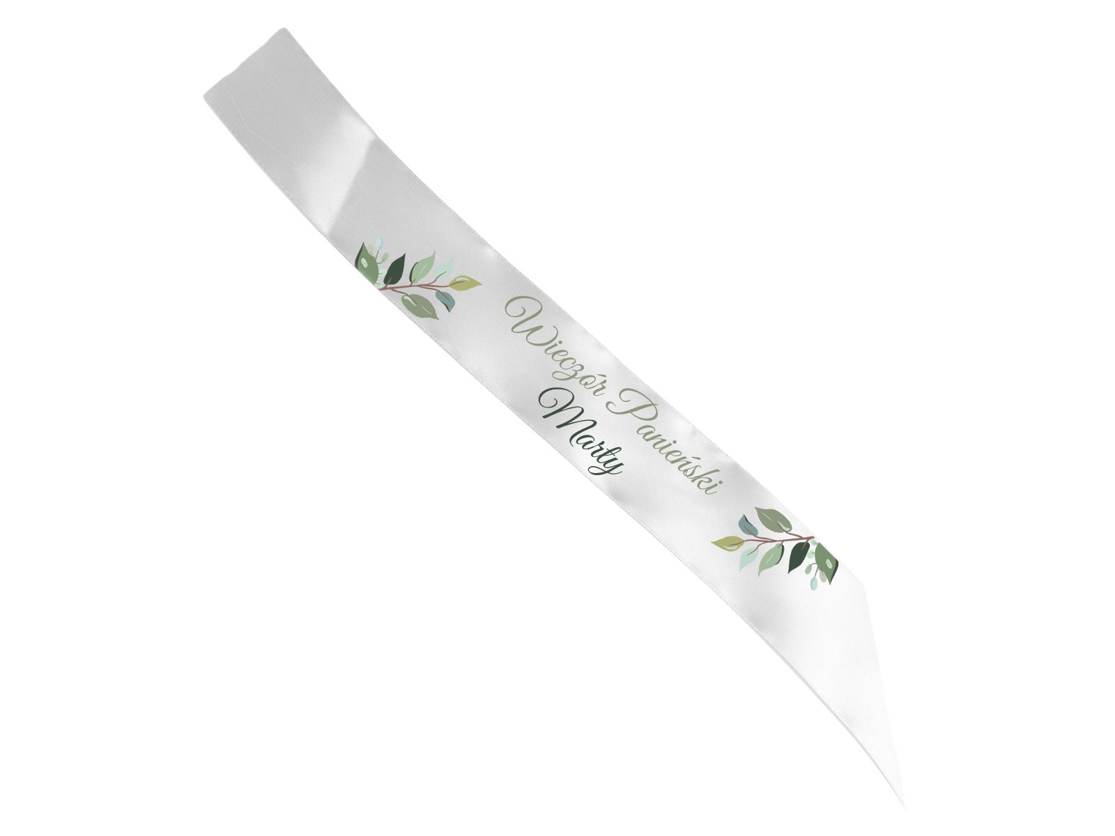 Szarfa personalizowana z imieniem na Wieczór Panieński - 140 cm - 1 szt.