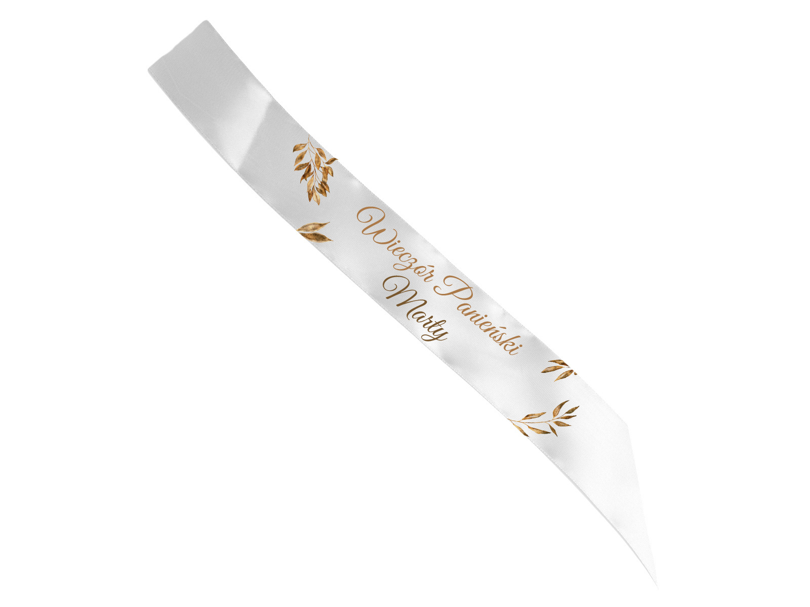 Szarfa personalizowana z imieniem na Wieczór Panieński - 140 cm - 1 szt.